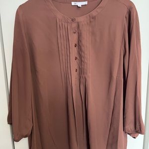 # 32- DR2 Brown Blouse with Elegant Design